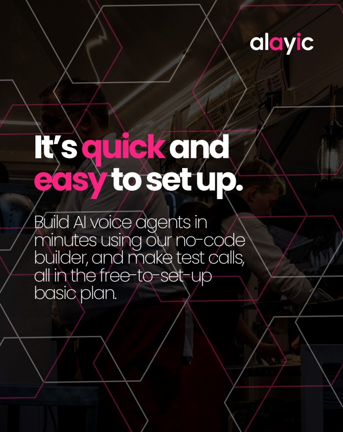 Its quick and easy to set up an AI voice agent from Alayic