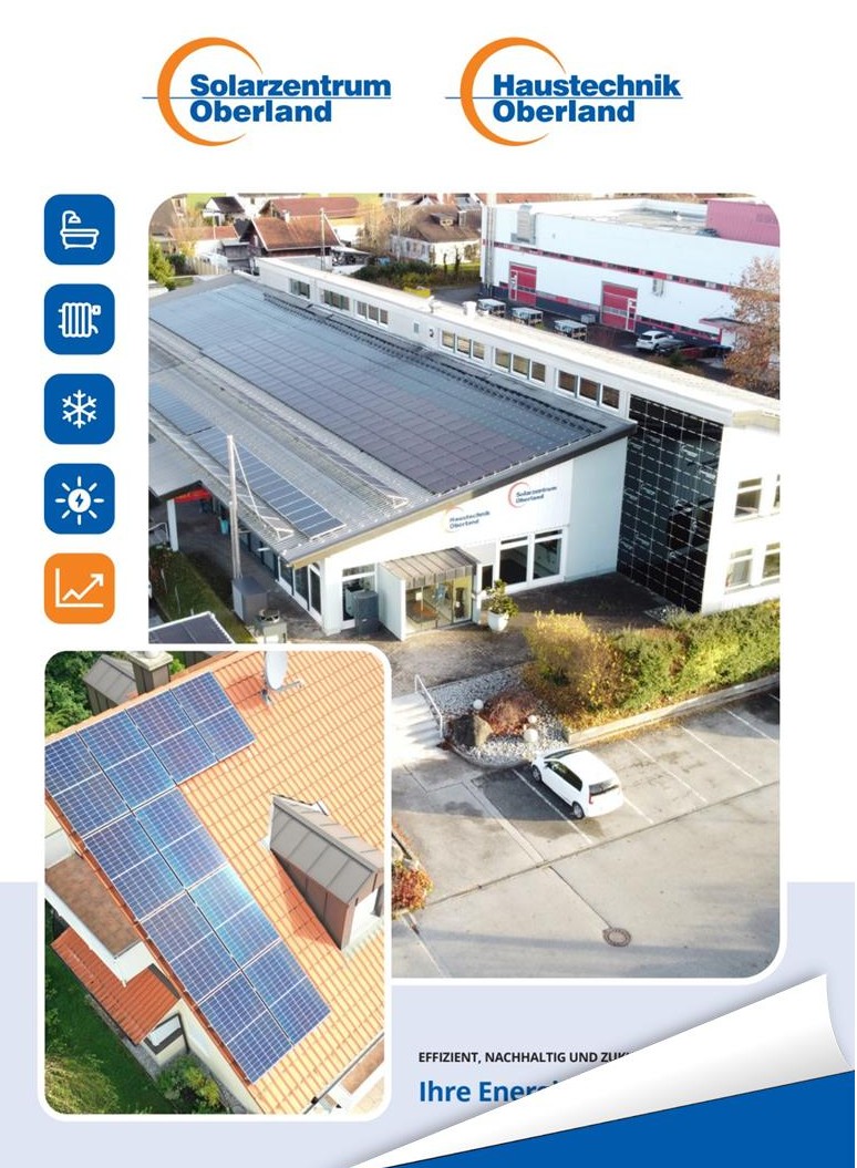 Cover der Firmenbroschüre Haustechnik Oberland GmbH