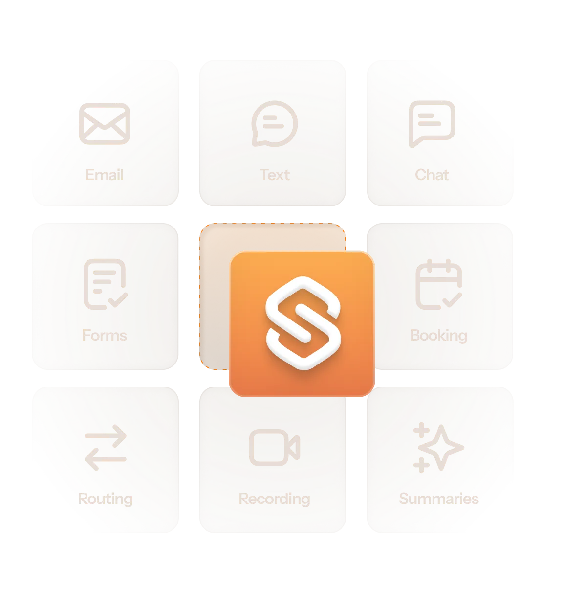 synapsa delivers email, text, chat, forms, booking, routing, recording, summaries