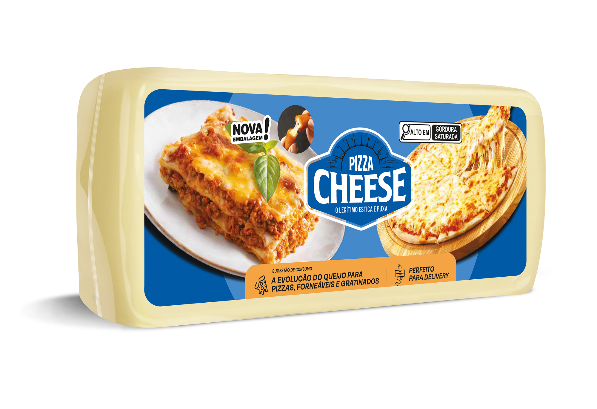 Queijo Fresco Processado 4Kg Pizza Cheese