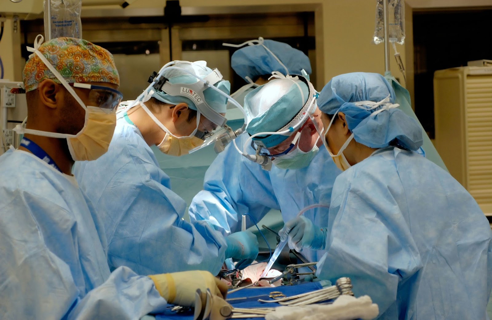 Doctor reviewing patient data with AI analytics support