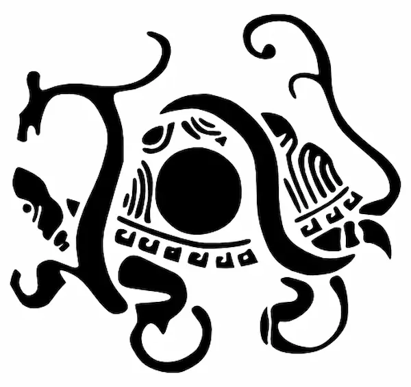 Dessin d'une tortue serpent