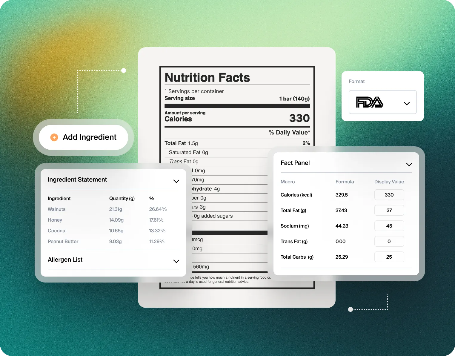 Recipe & Formula Creation