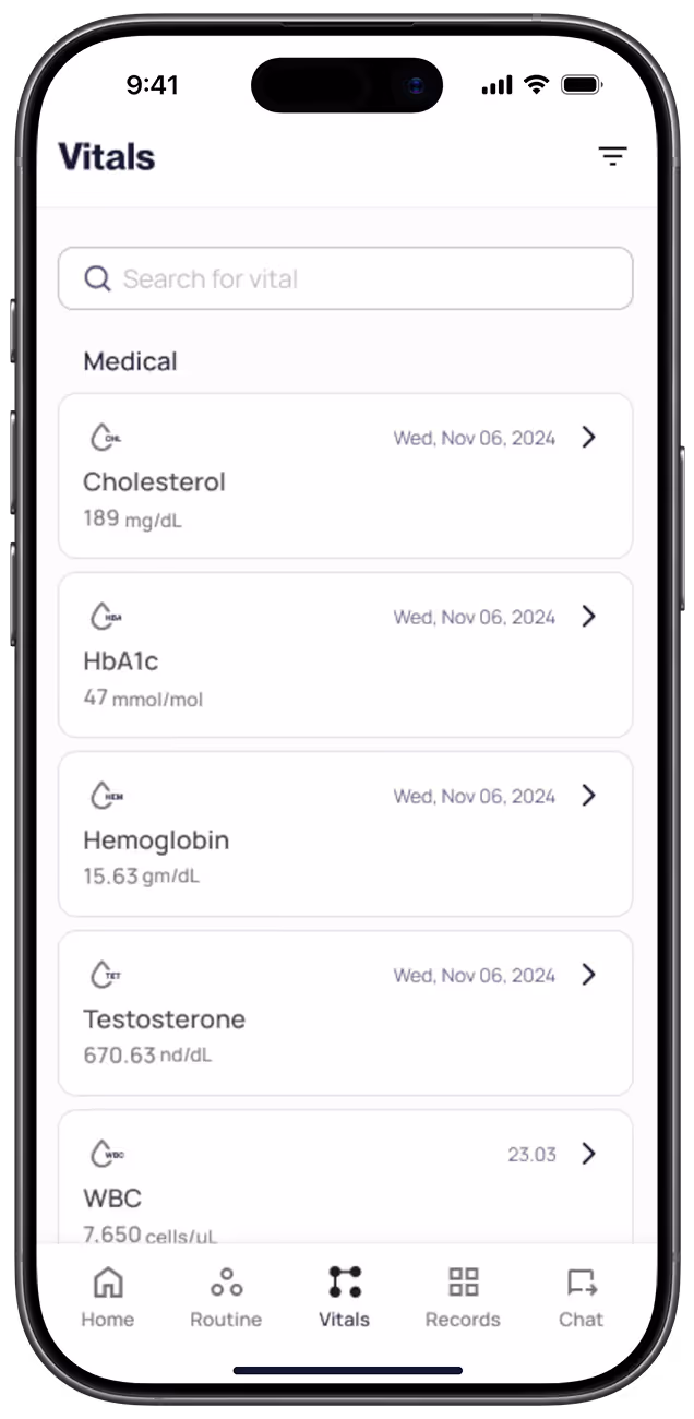 xHealth Vitals