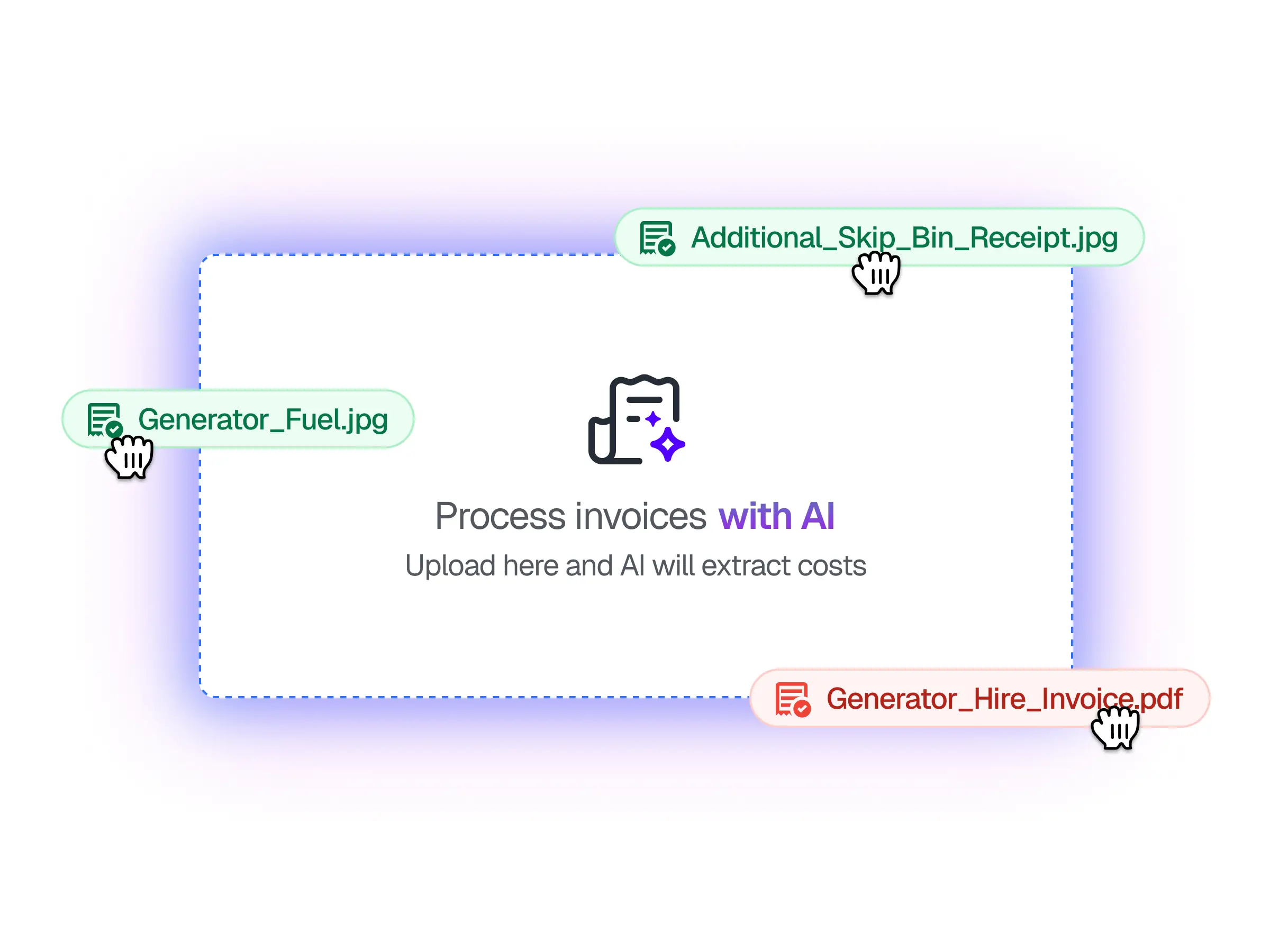 AI receipt File Uploader UI