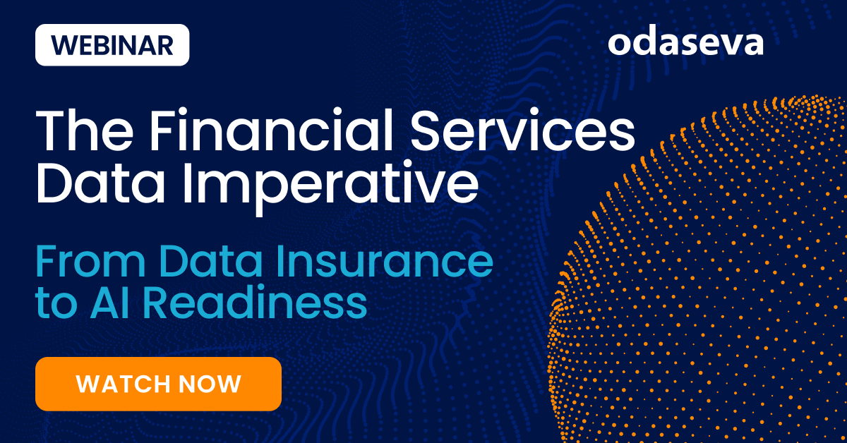 The Financial Services Data Imperative webinar