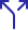 Blue arrow pointing diagonally upward and to the right.