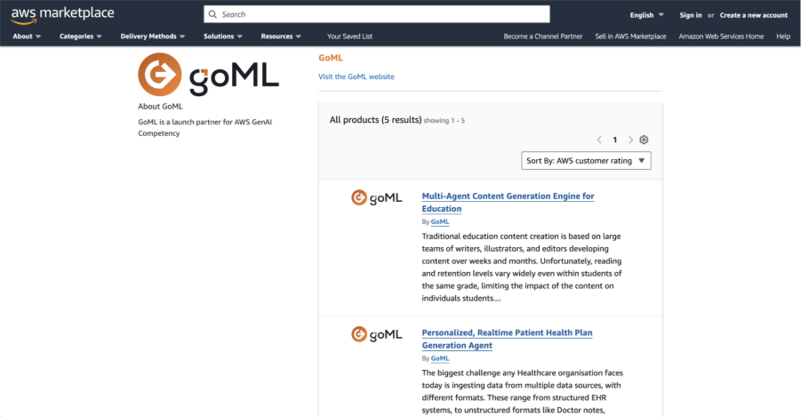 AWS marketplace