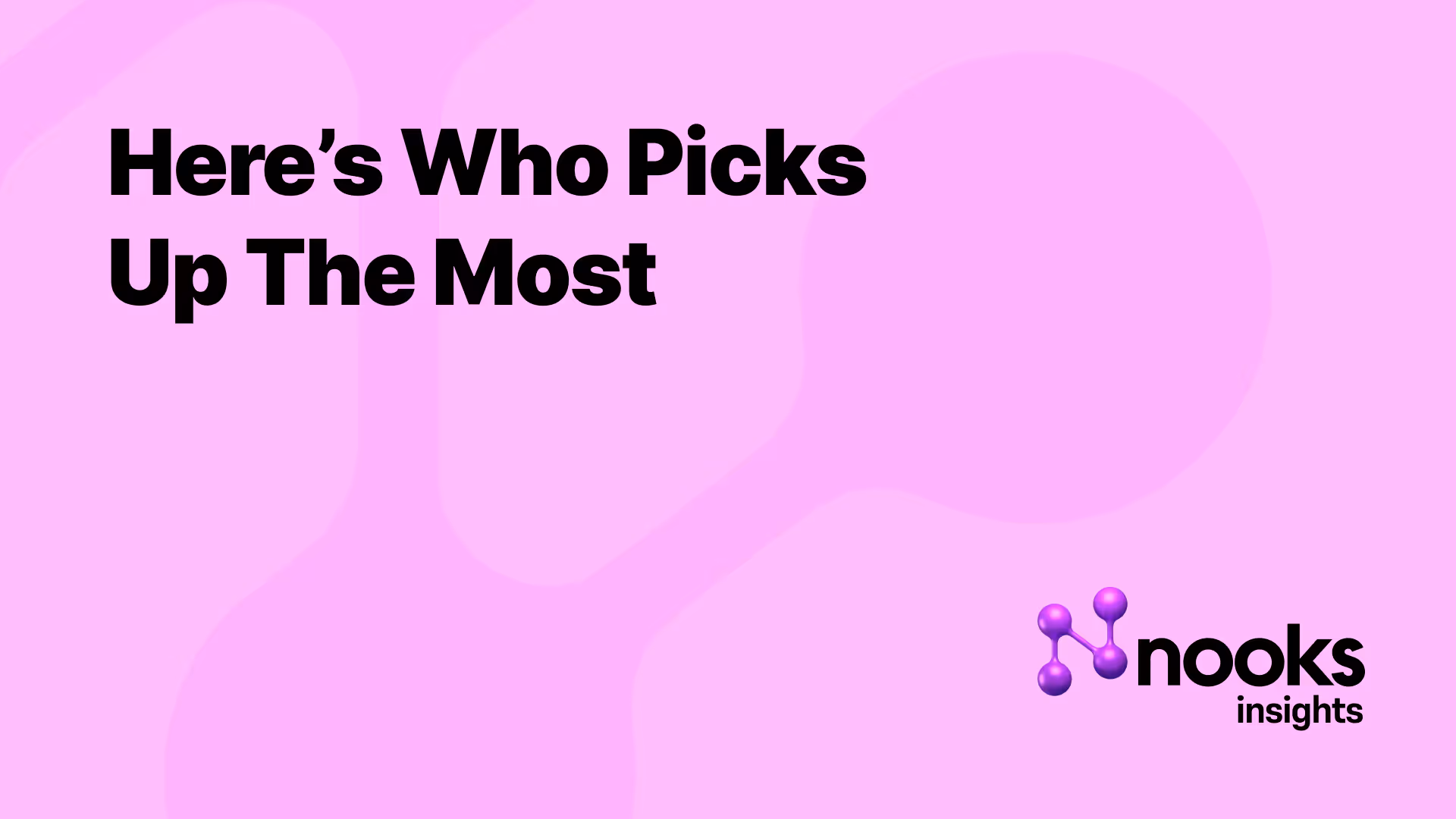 Nooks Insights: Here’s Who Picks Up The Most