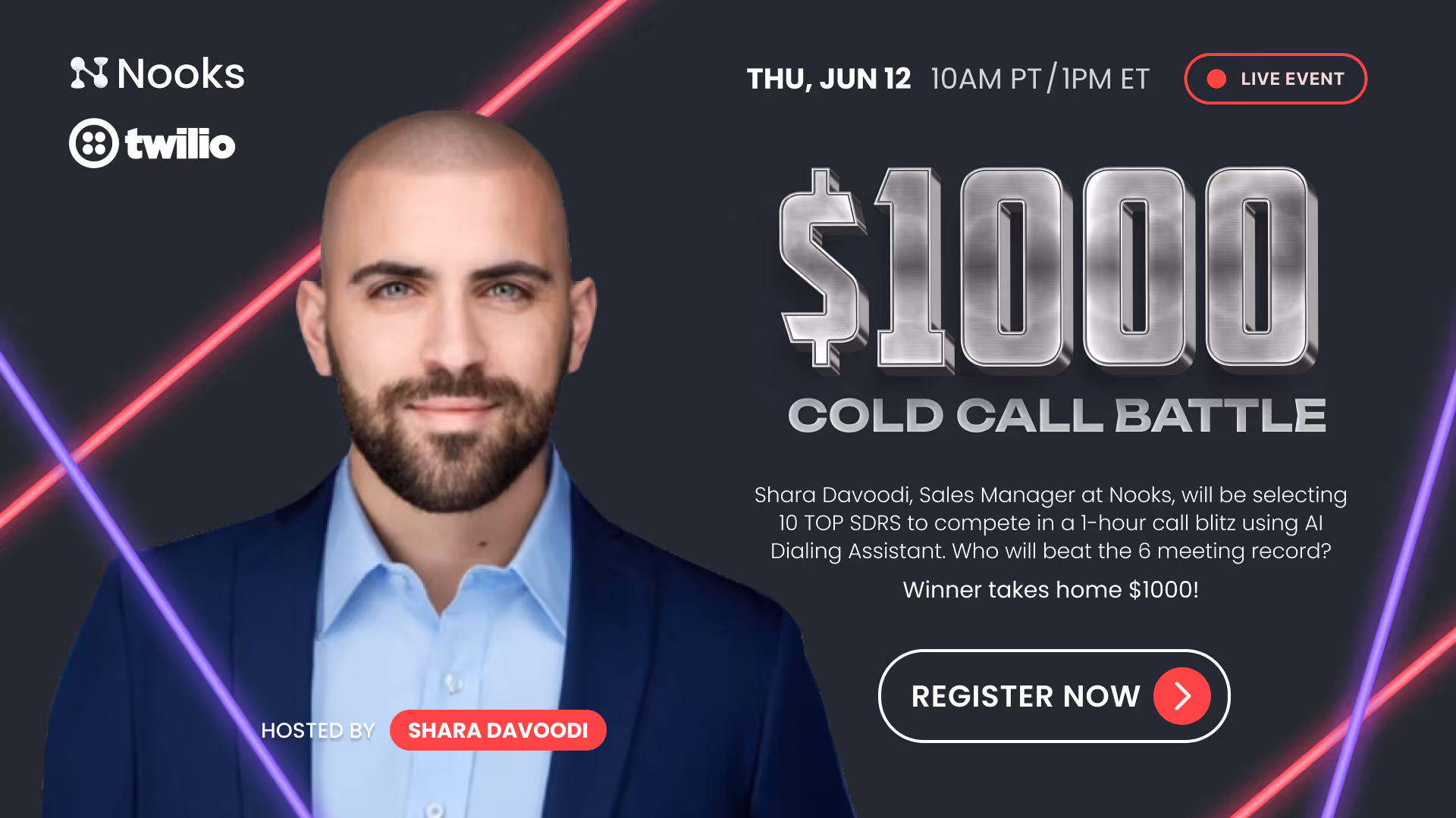 $1000 Cold Call Battle! Hosted by Shara Davoodi 🔥
