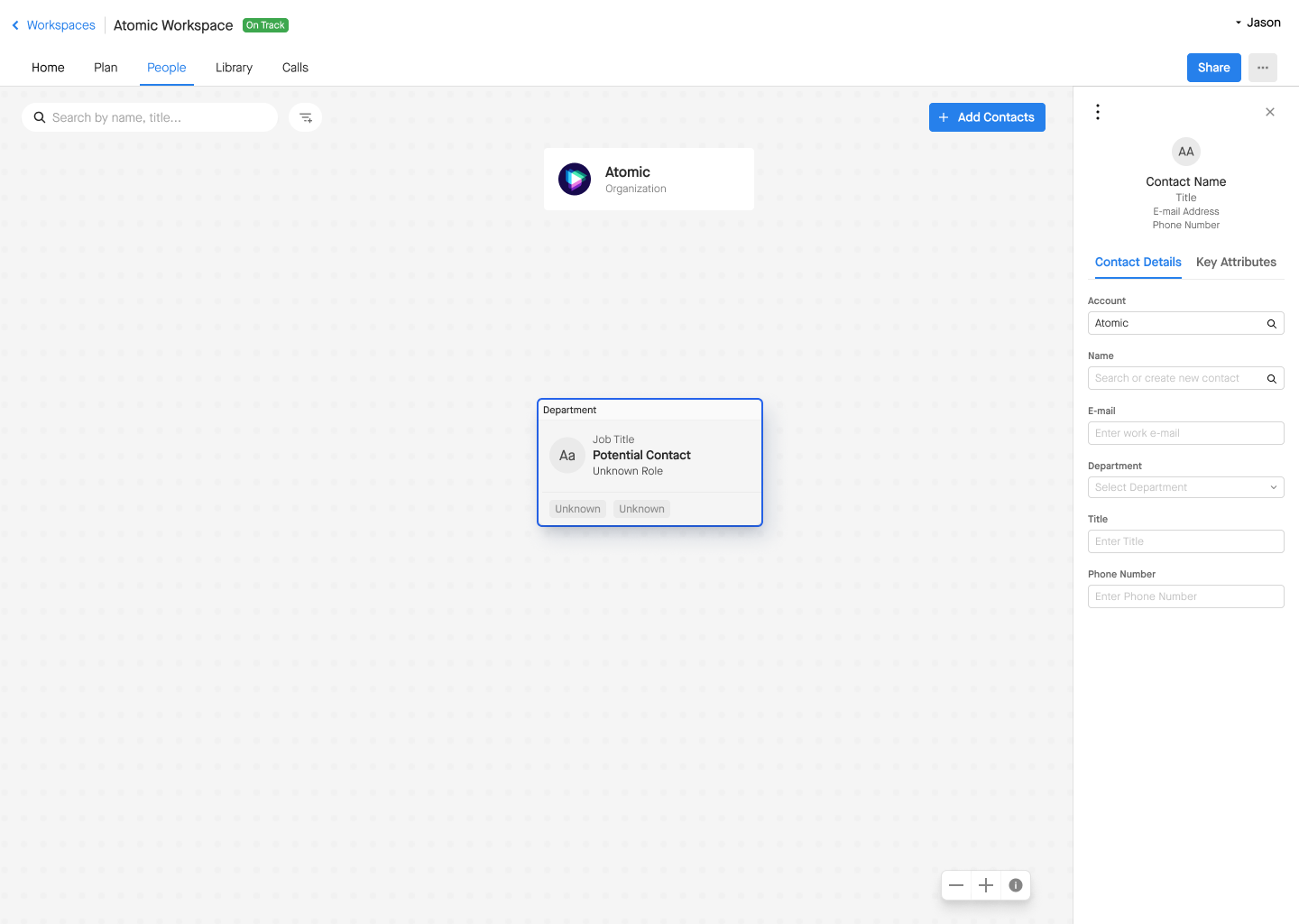 First potential contact
