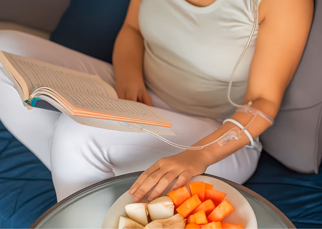 Woman on treatment