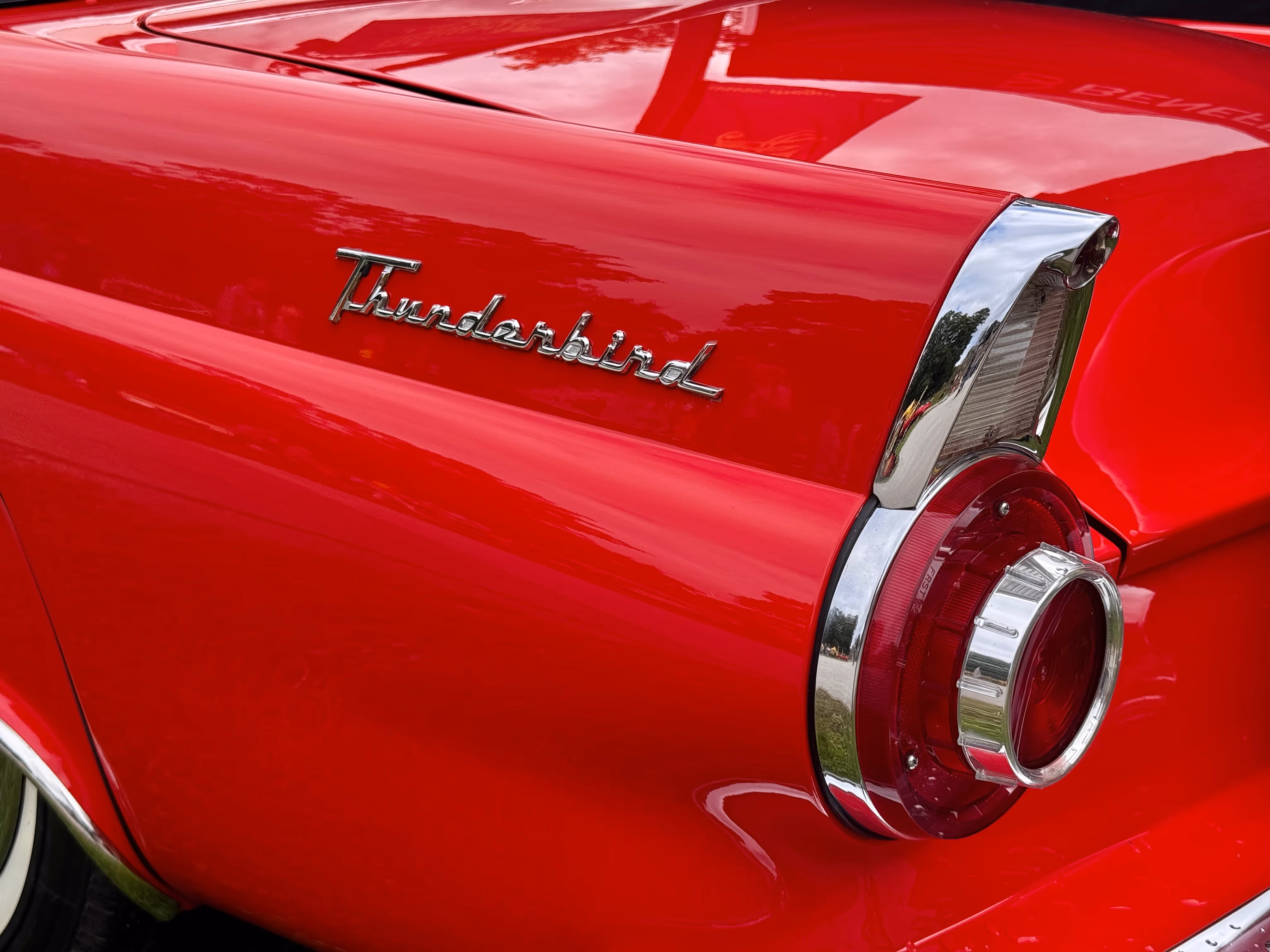 Ford Thunderbird 1955 left tail wing
