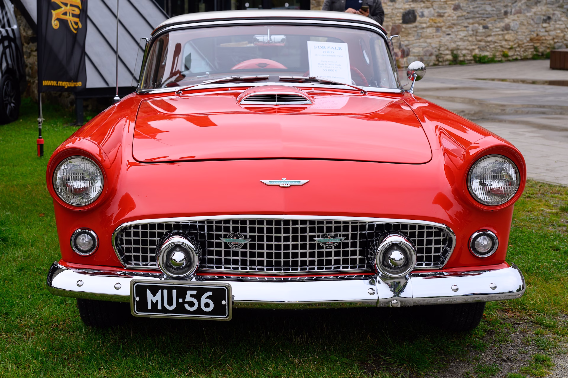 The first-generation Ford Thunderbird was Ford’s answer to the Chevrolet Corvette sports car.