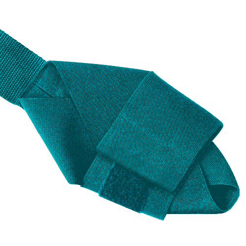 Image of an elastic foot strap with velcro closure.