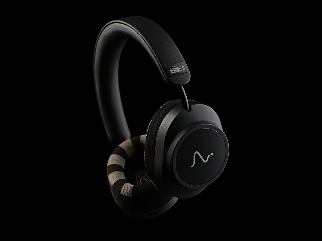 Neurable One headphones showing the headband and ear cup