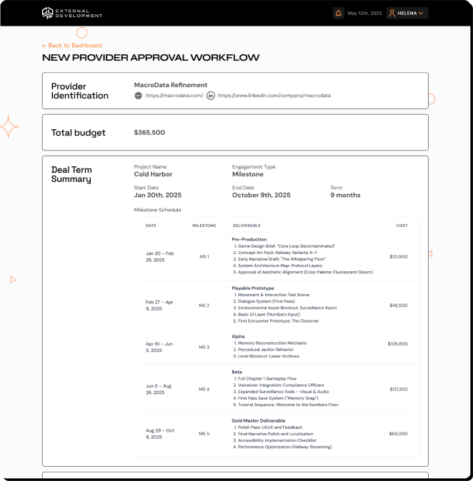 CDR Approval workflow