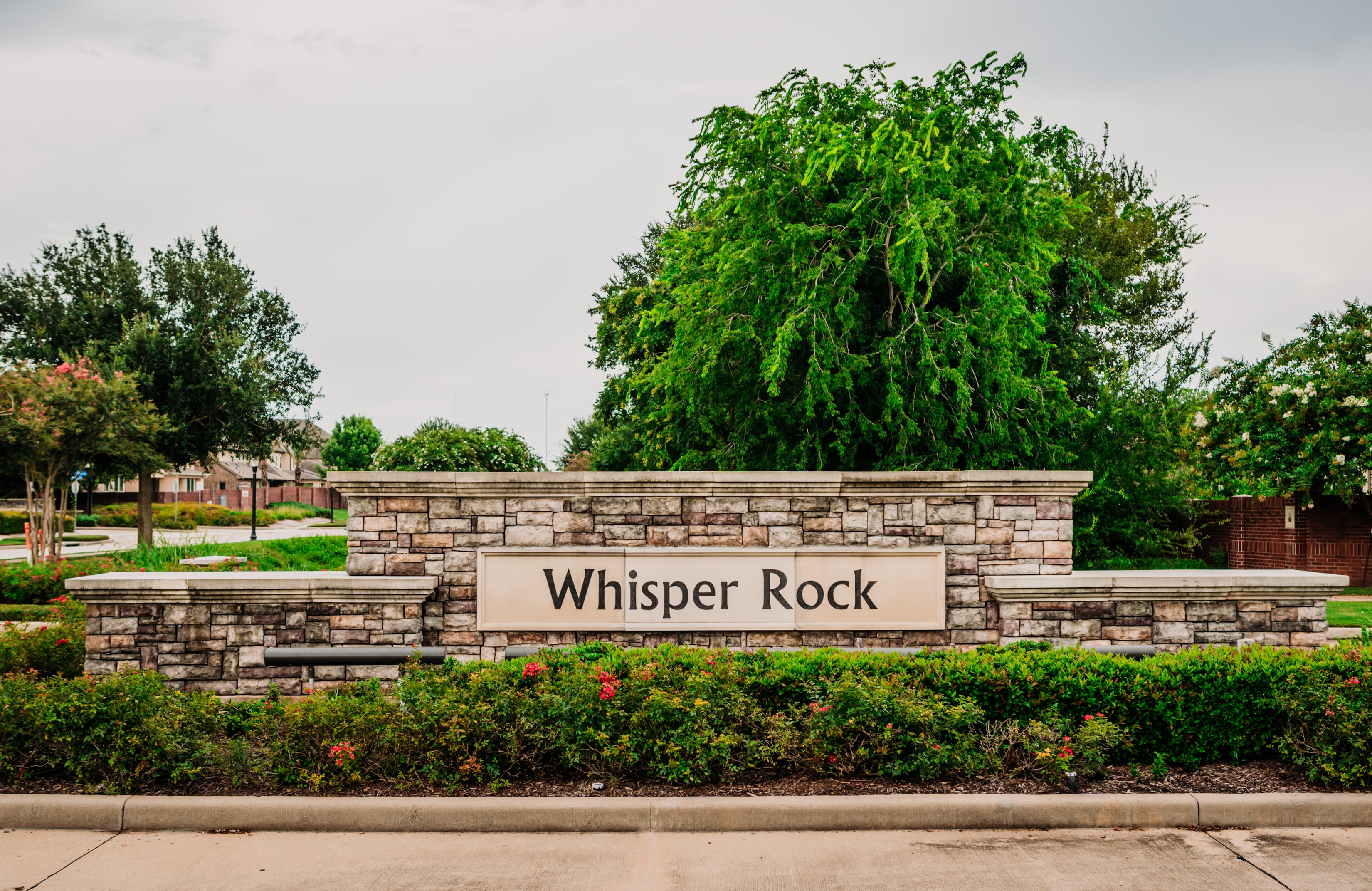 Masonry Entry Monument in Stone