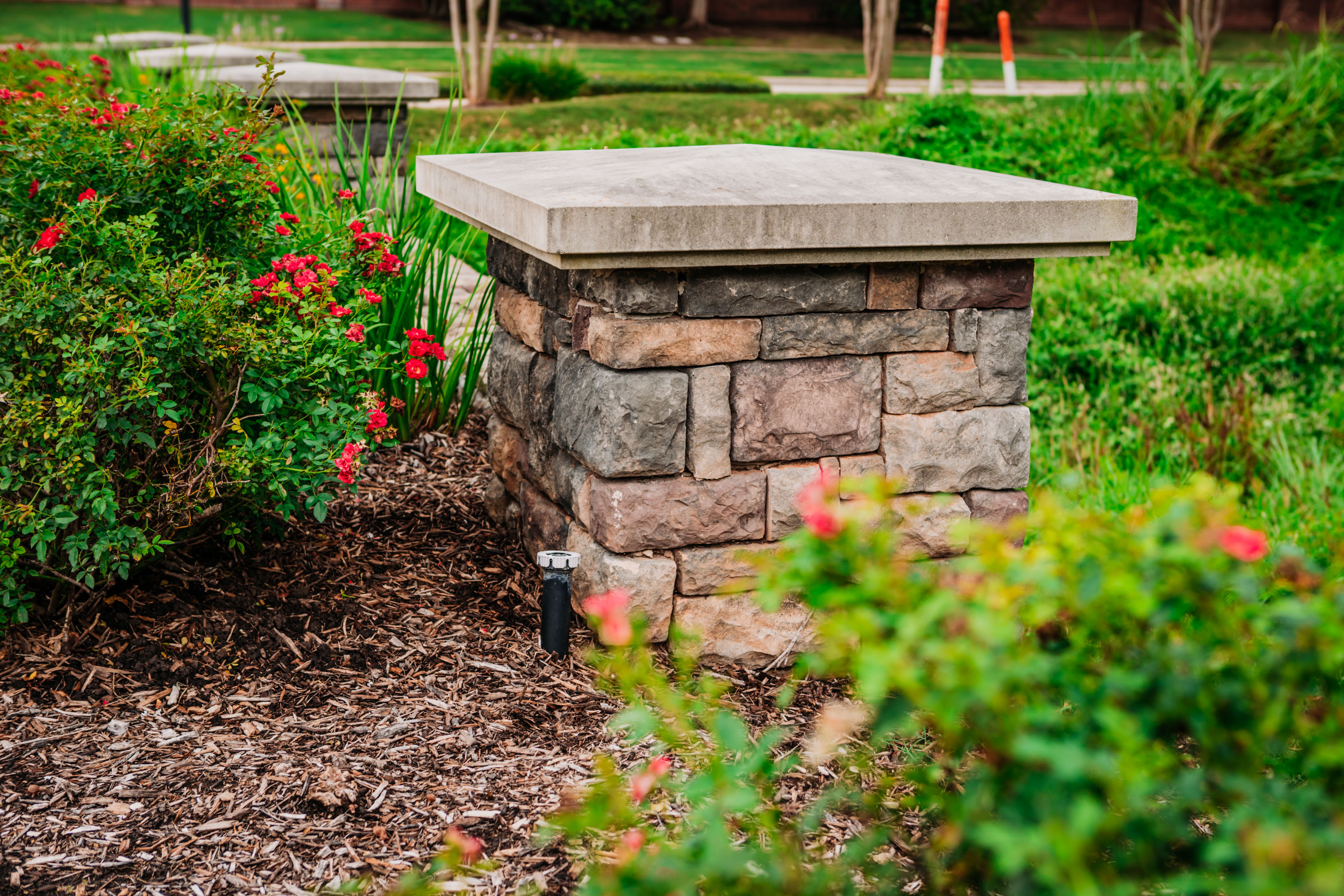 Decorative Architectural Columns using Stone Veneer