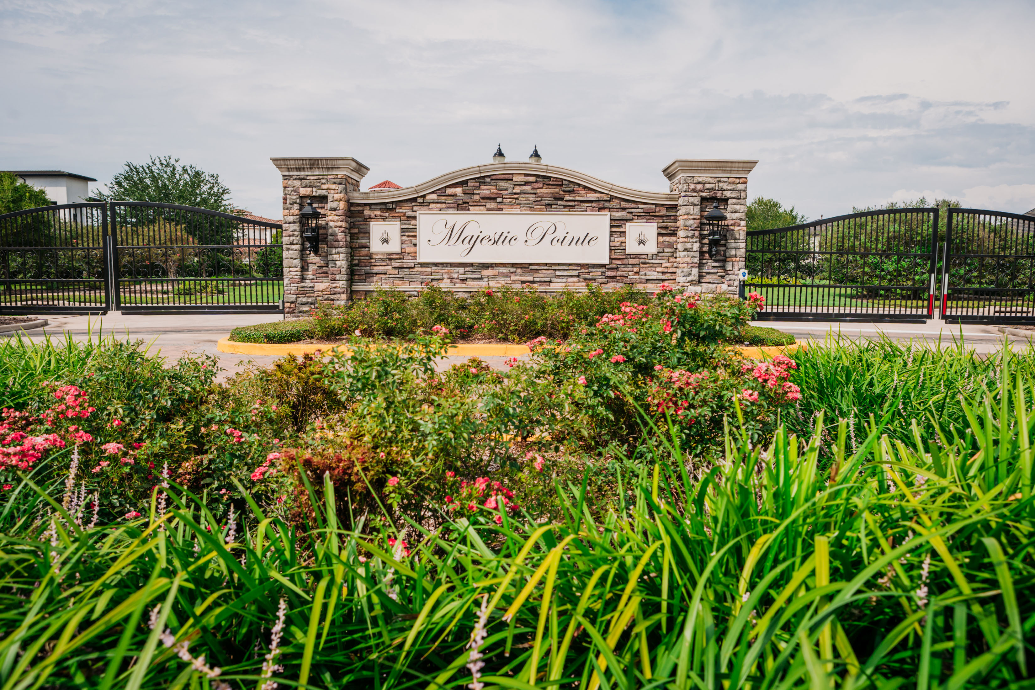 Ornamental Iron Vehicular Entry Gate