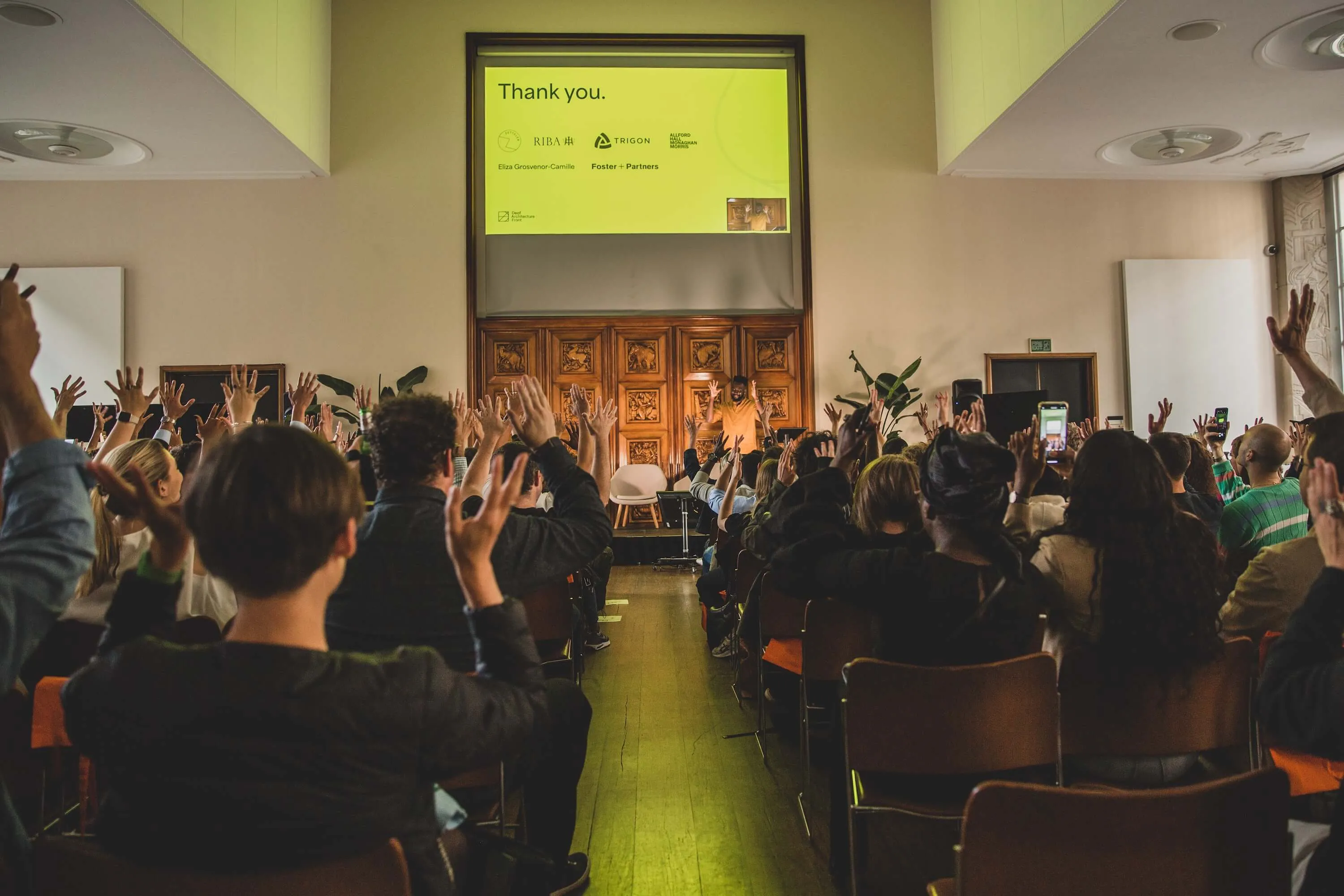 Photo of the launch event of Deaf Architecture Front.