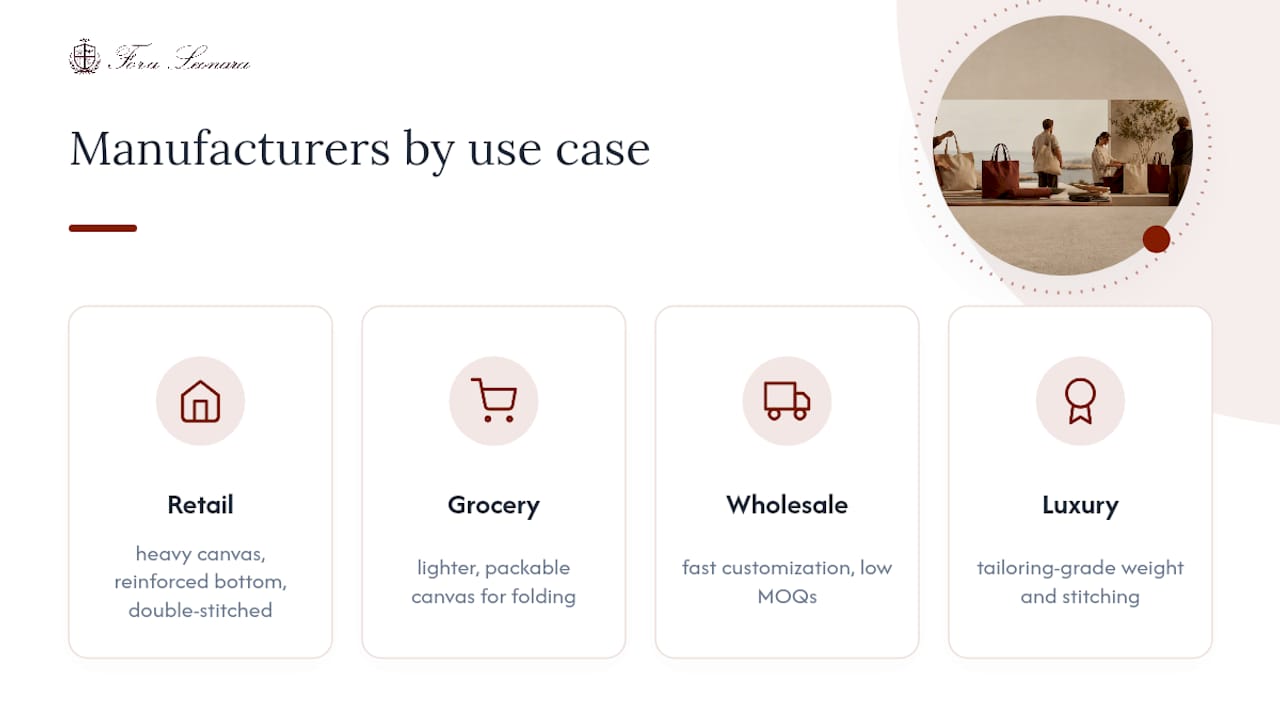 Which Brands and Manufacturers Make Reliable Canvas Totes — overview diagram