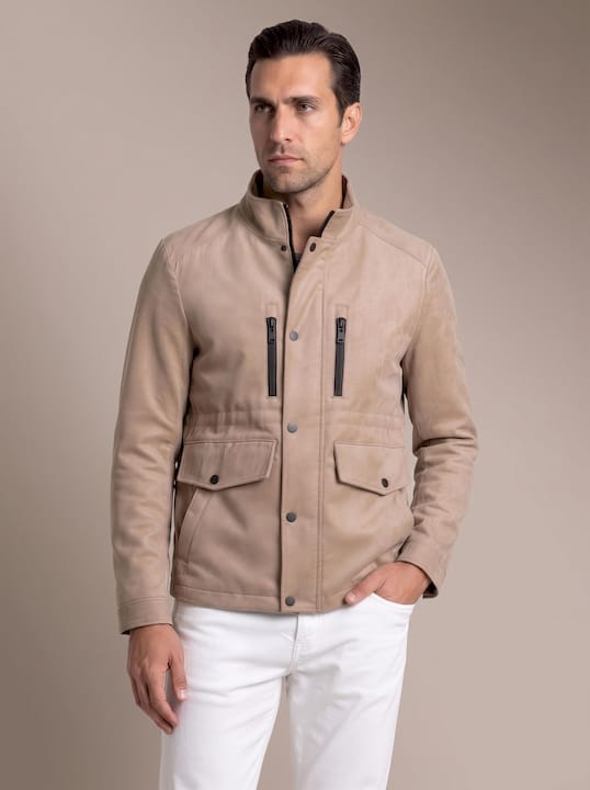 Beige Suede Jacket