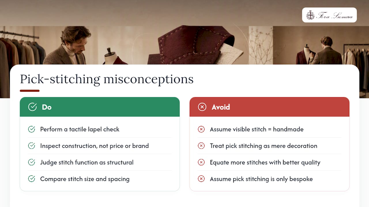 Common Misconceptions About Pick Stitching — overview diagram