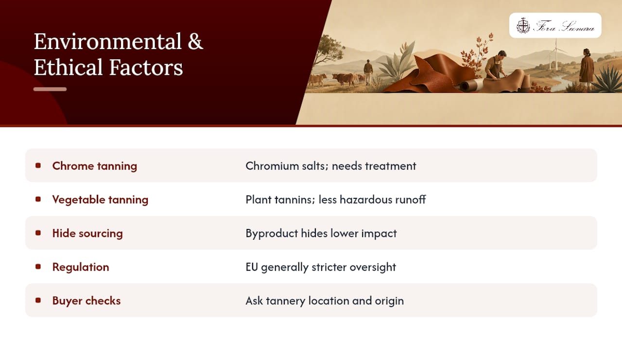 Environmental and Ethical Sourcing Considerations — overview diagram