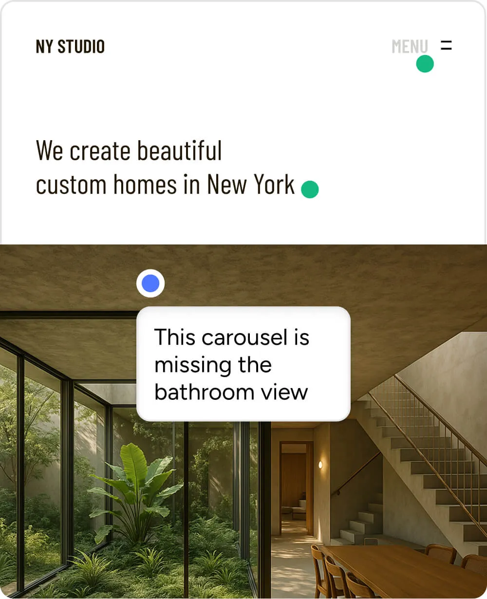 Online annotation tool preview on mobile device