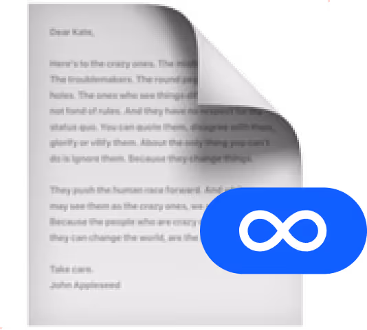 An image of a document page being flipped.