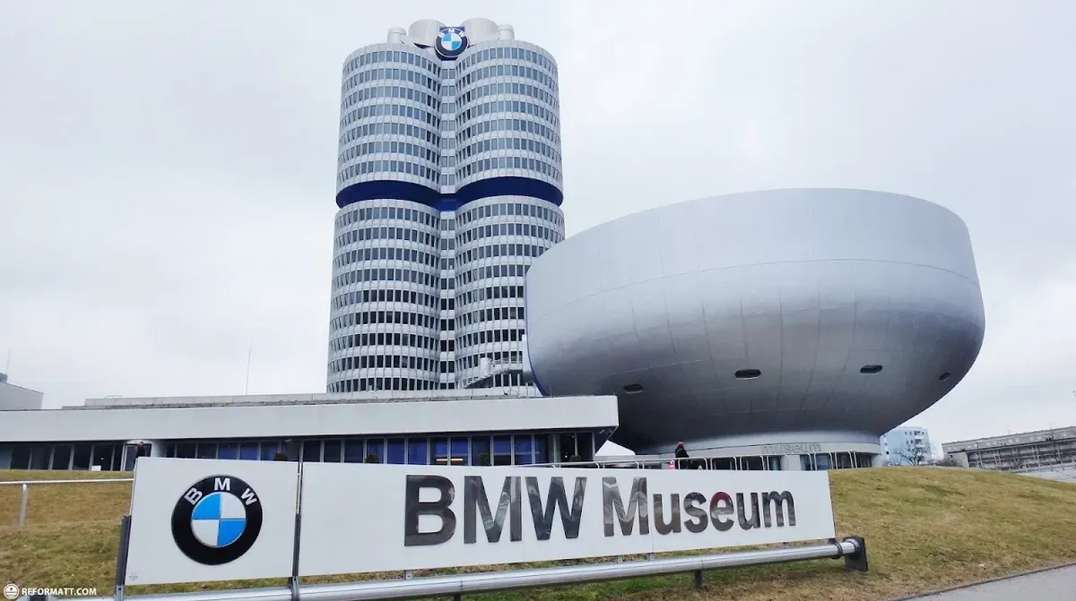 Exterior view of the BMW museum in Munich