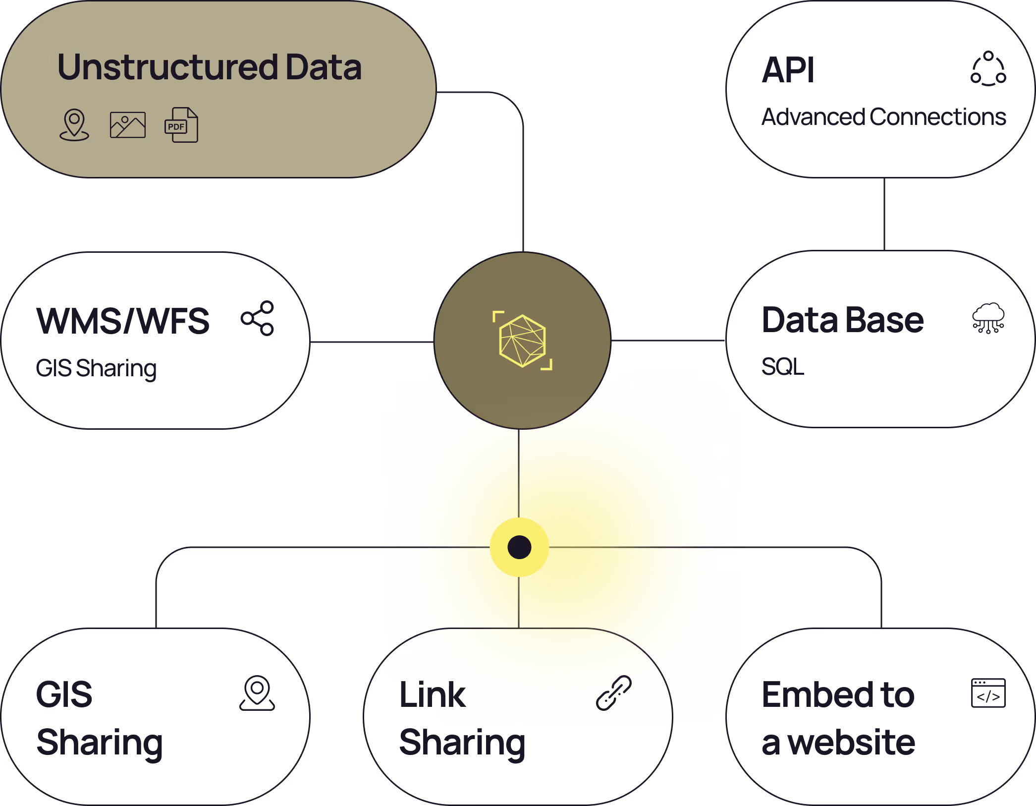 Datact Structured Data Graph in Black
