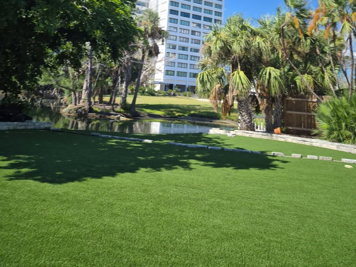 Playground artificial turf