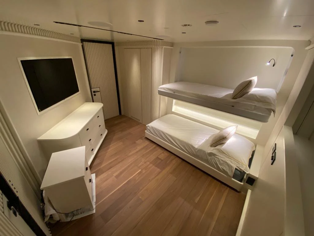 The completed guest room delivers maximum comfort and a refined finish