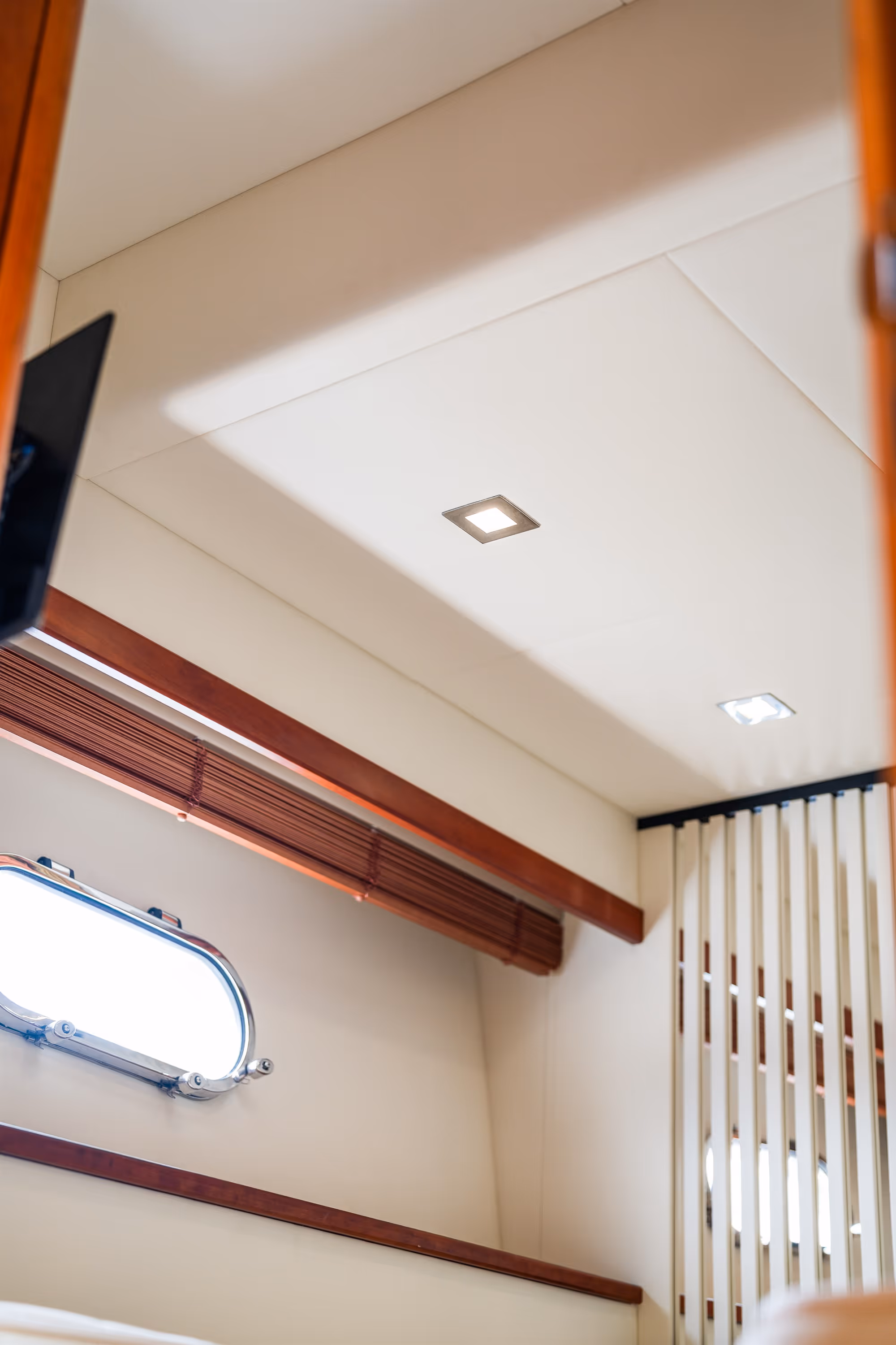 Bespoke fitted interior lighting enhances comfort and ambience throughout