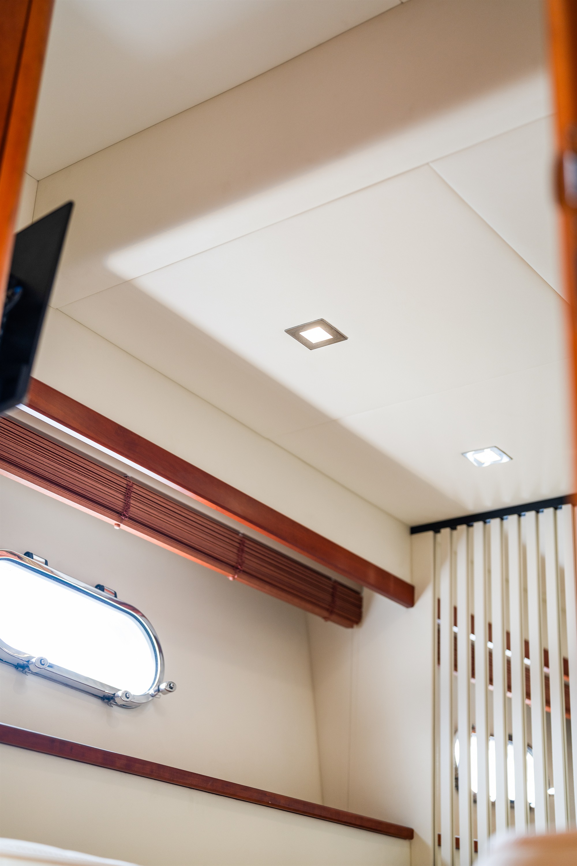 Bespoke fitted interior lighting enhances comfort and ambience throughout
