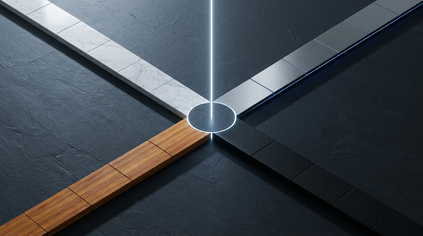 Four distinct paths converge at a single decision point, symbolizing the cost and performance comparison of Google Ads management models in 2026.