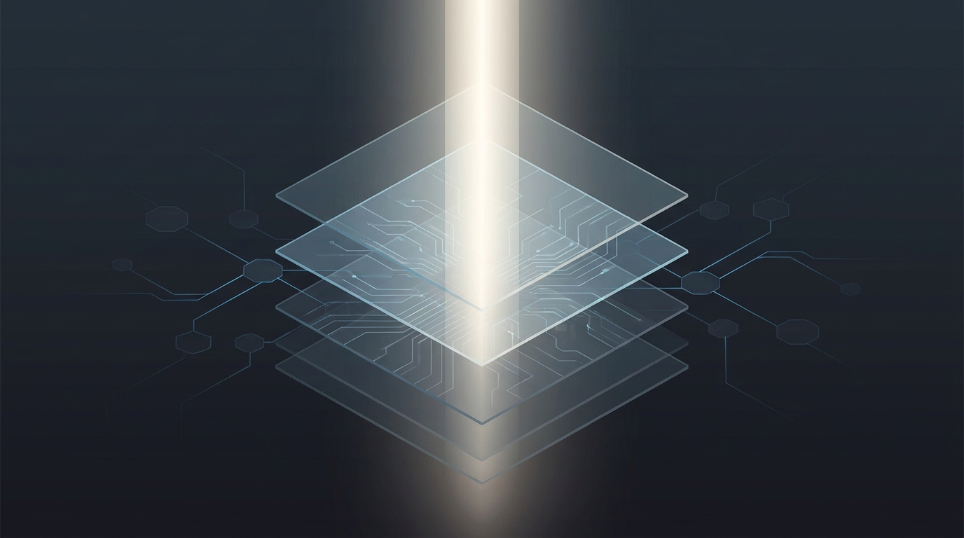 An AI control panel metaphor showing layered automation and human oversight for Google Ads campaign management in 2026