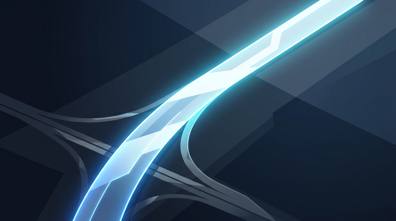 A bold editorial illustration showing a single illuminated path diverging from multiple dimly lit options, symbolizing a clear winner among Google Ads management alternatives.