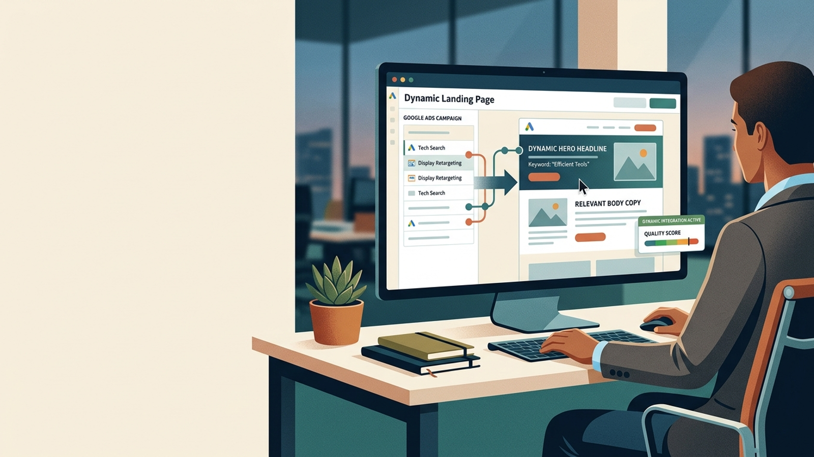 Illustration for: Which Dynamic Landing Page Builders Integrate With Google Ads (and How the Integration Should Work)