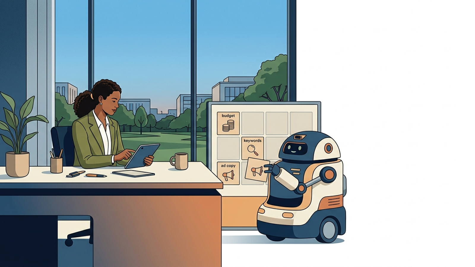Illustration for: What Is a Google Ads AI Agent? How Autonomous PPC Actually Works (and Where Humans Still Matter)