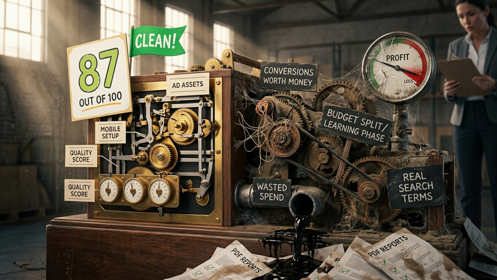 Cover image for: Google Ads Grader Tools: What Free Audits Catch, Miss, and What to Fix First