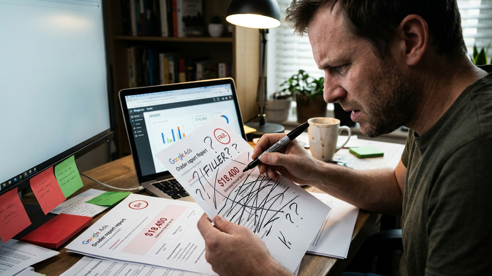 Cover image for: The Free Google Ads Grader, Line by Line: Useful Checks and Manufactured Panic