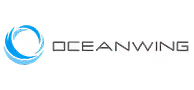 Oceanwing company logo with a stylized blue circular wave and text.