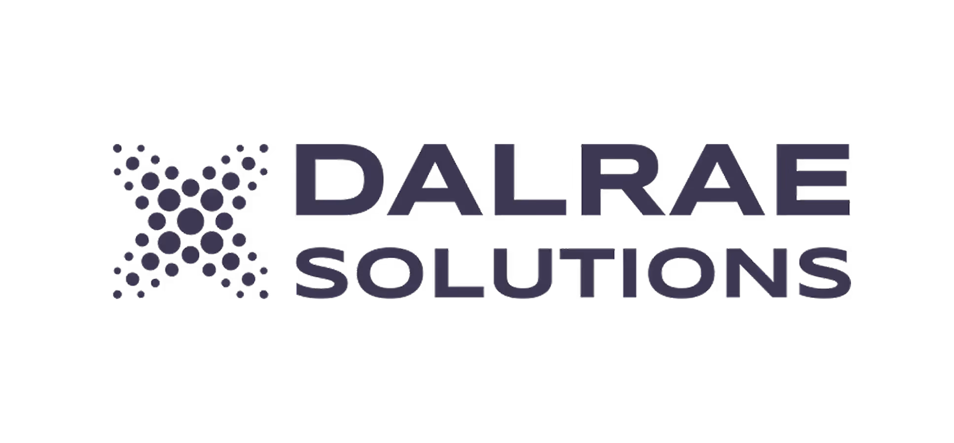 Dalrae Solutions logo with stylized X made of interconnected circles to the left of the company name in bold uppercase letters.