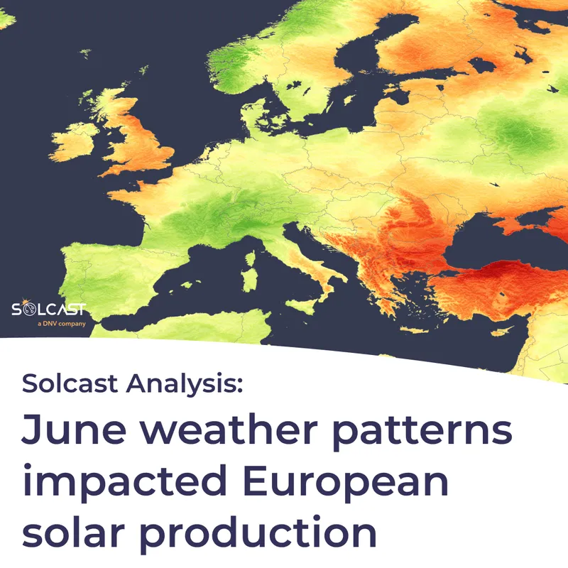 Weather standstill limits European Solar production in June