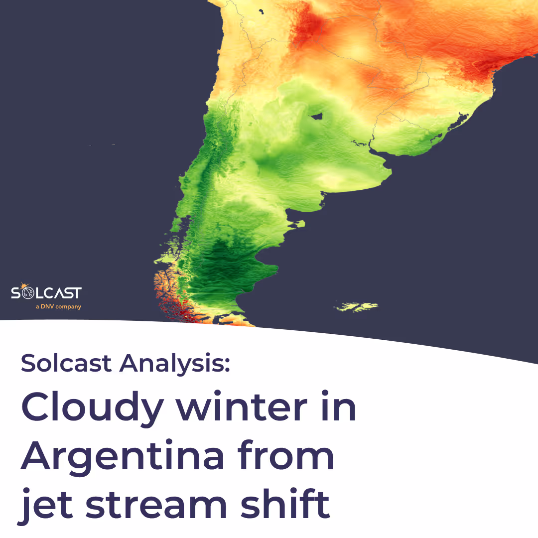 Jet stream shift brings winter sunshine to Brazil, cloud to Argentina