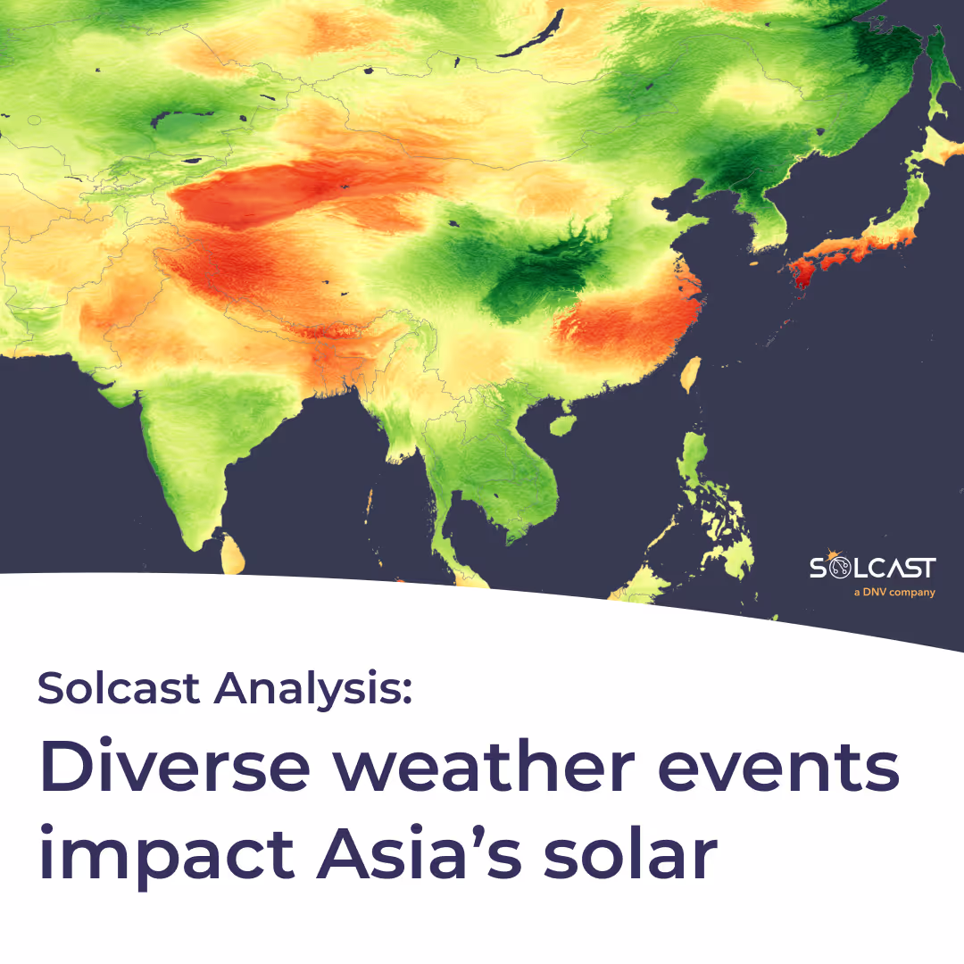 Typhoon, monsoon, record heatwave impacted irradiance across Asia in July