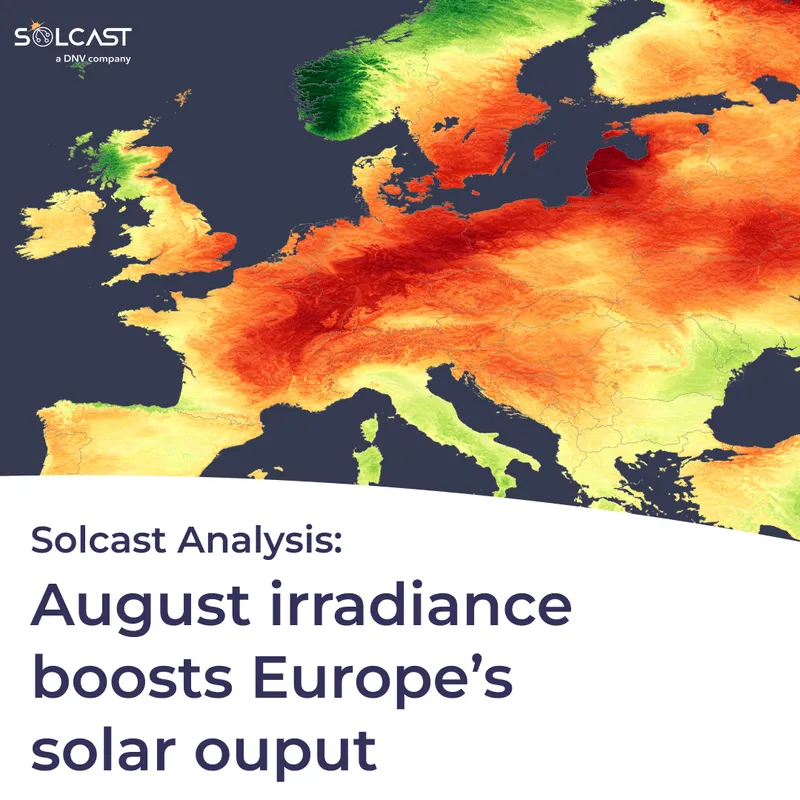 Sunny end to summer boosts solar in most of Europe